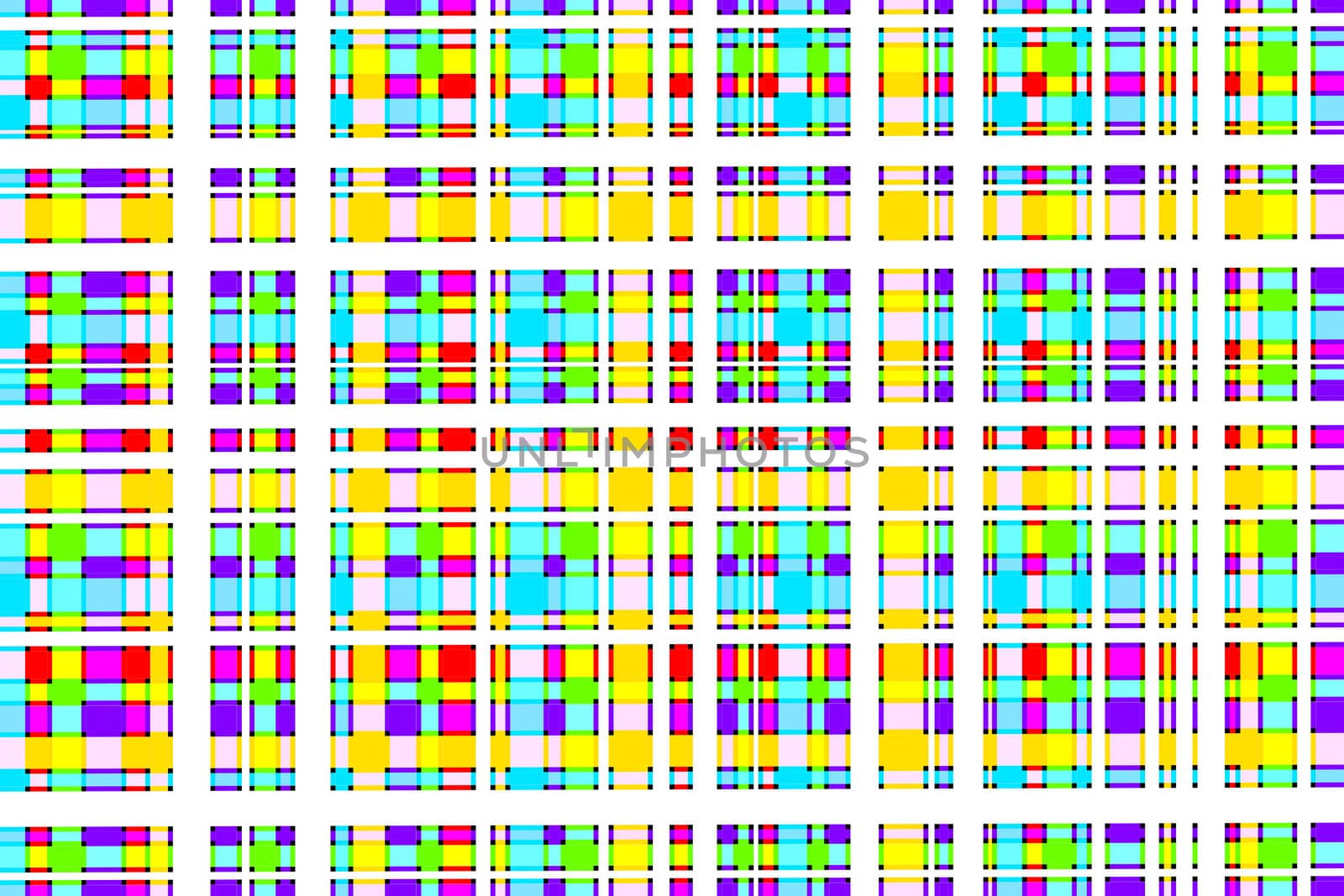 Seamless plaid pattern, abstract colorful grid background