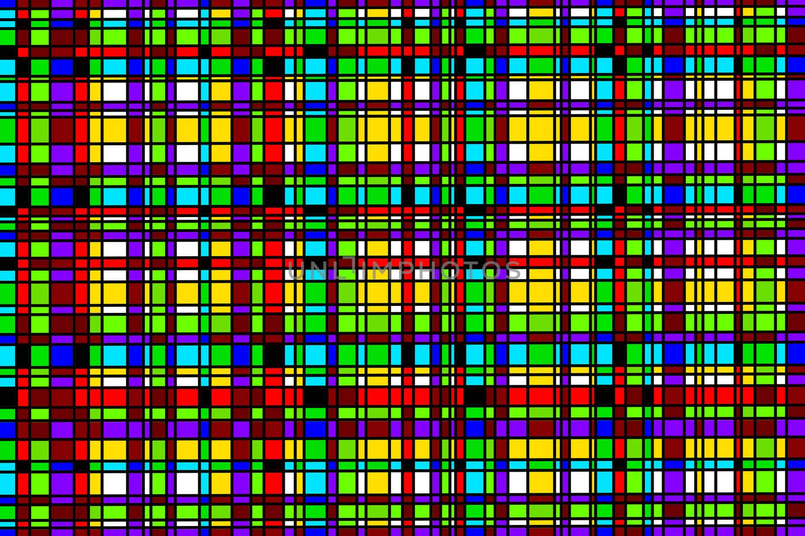 Seamless plaid pattern, abstract colorful grid background