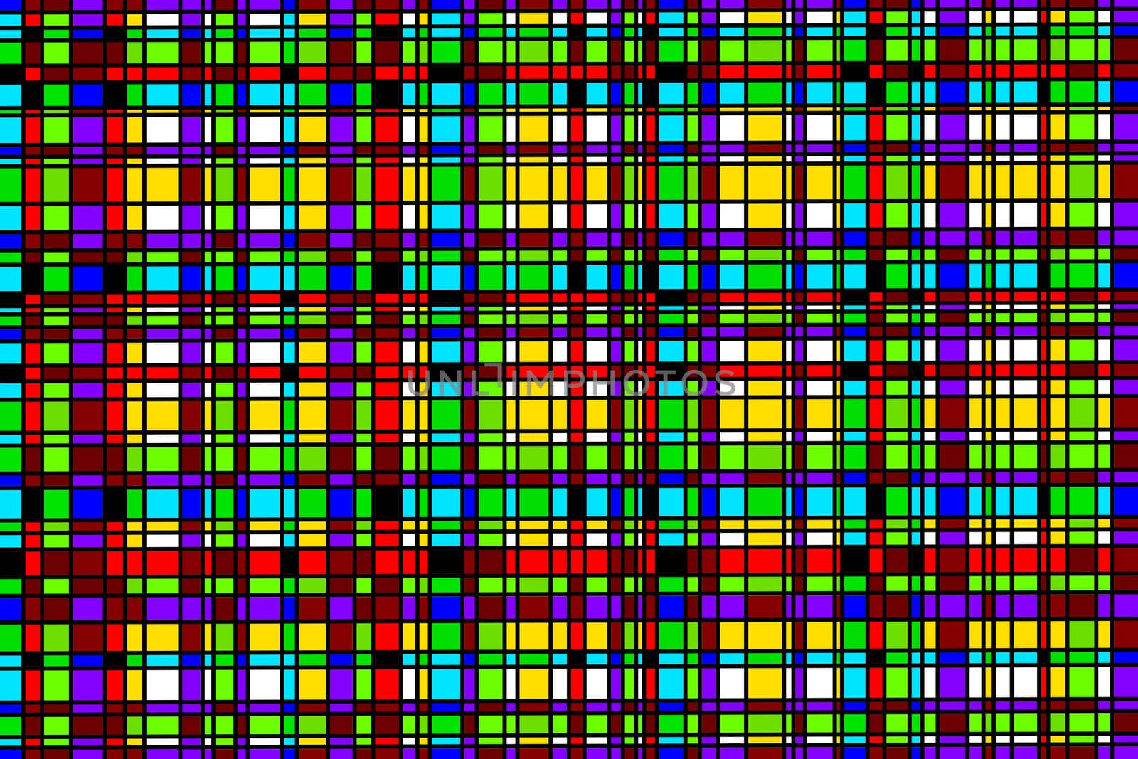 Seamless plaid pattern, abstract colorful grid background