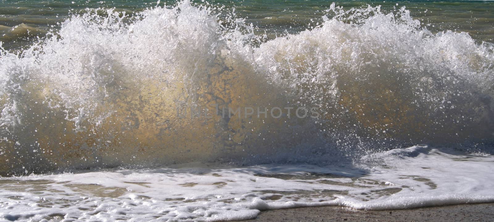 Ukraine. Crimea. Waves on Black sea