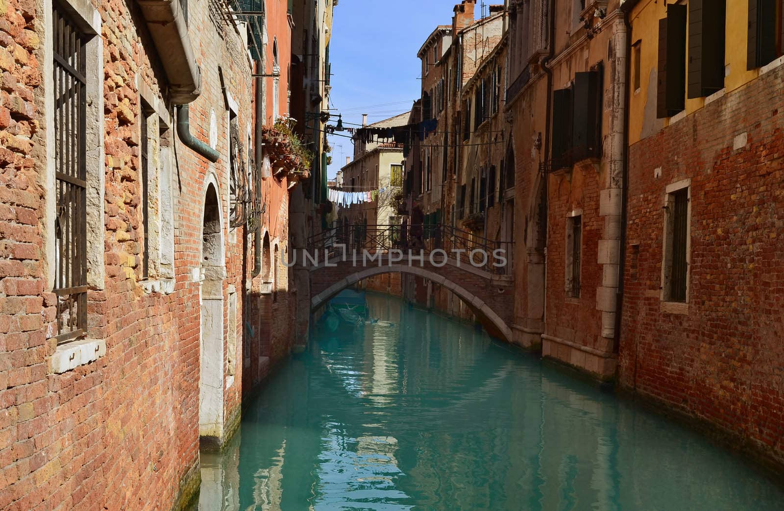 Beautiful water street - Grand Canal in Venice, Italy