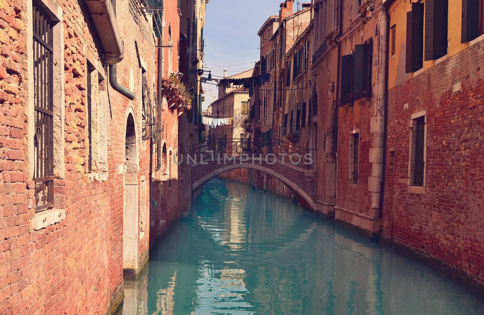 Beautiful water street - Venice, Italy by Zhukow