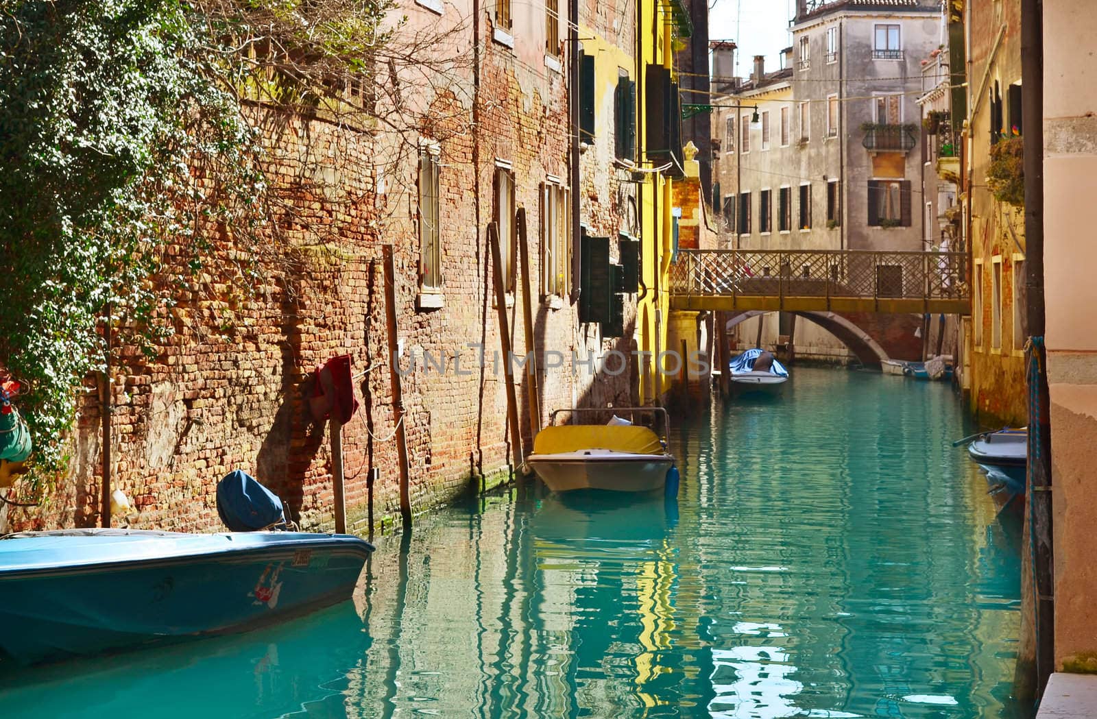 Beautiful water street - Grand Canal in Venice, Italy