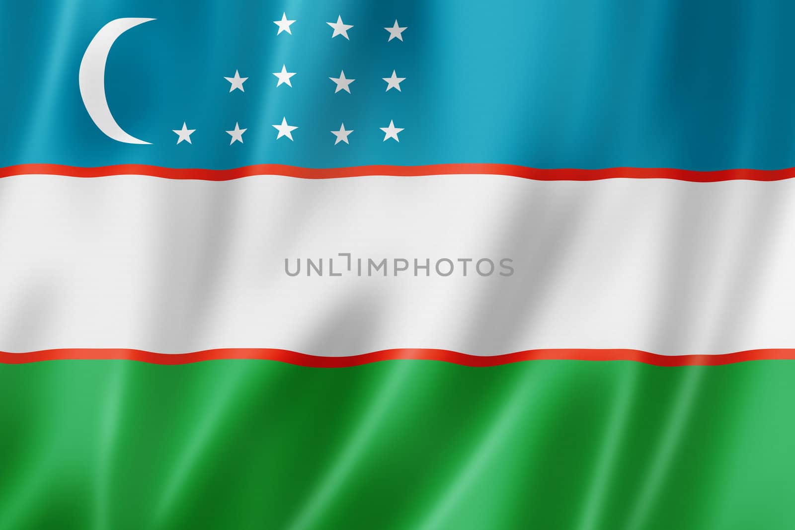 Uzbekistan flag by daboost