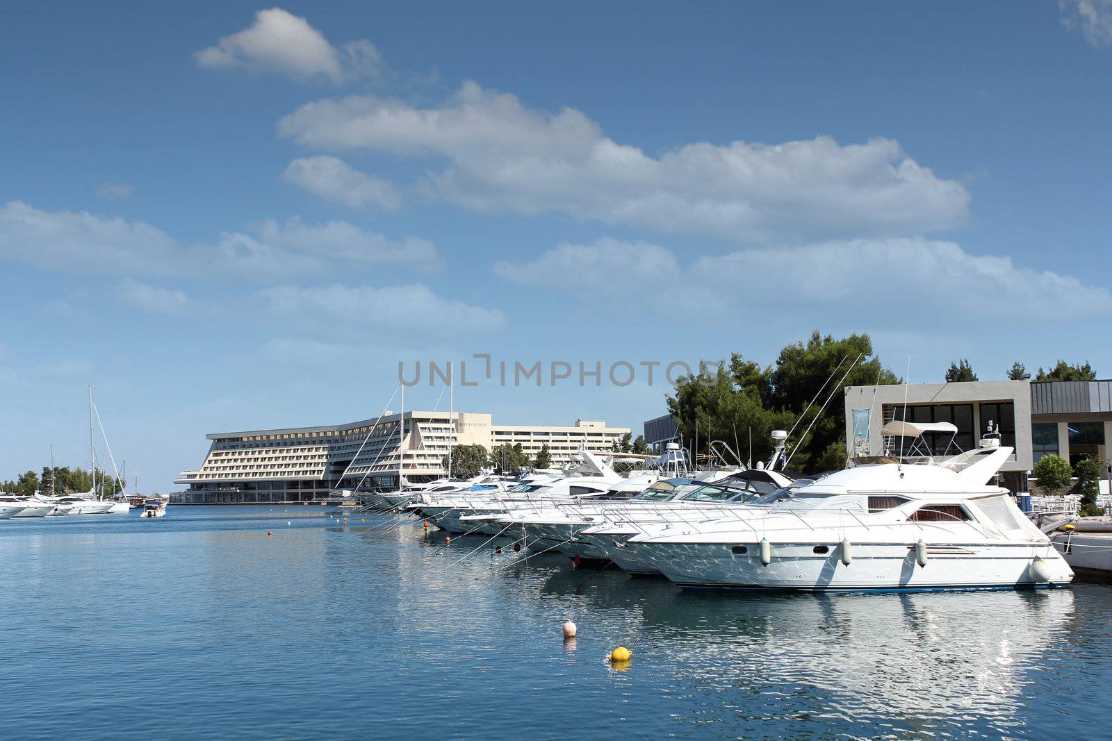 port with yachts and boats