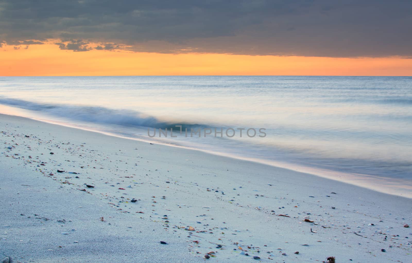 sunrise over sea with sky