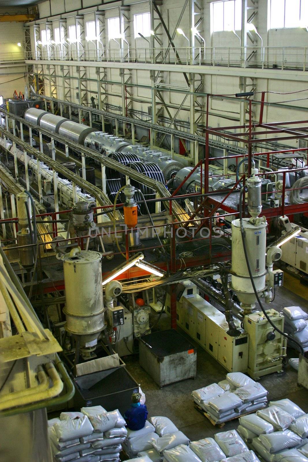 Factory of manufacturing of pipes from within
