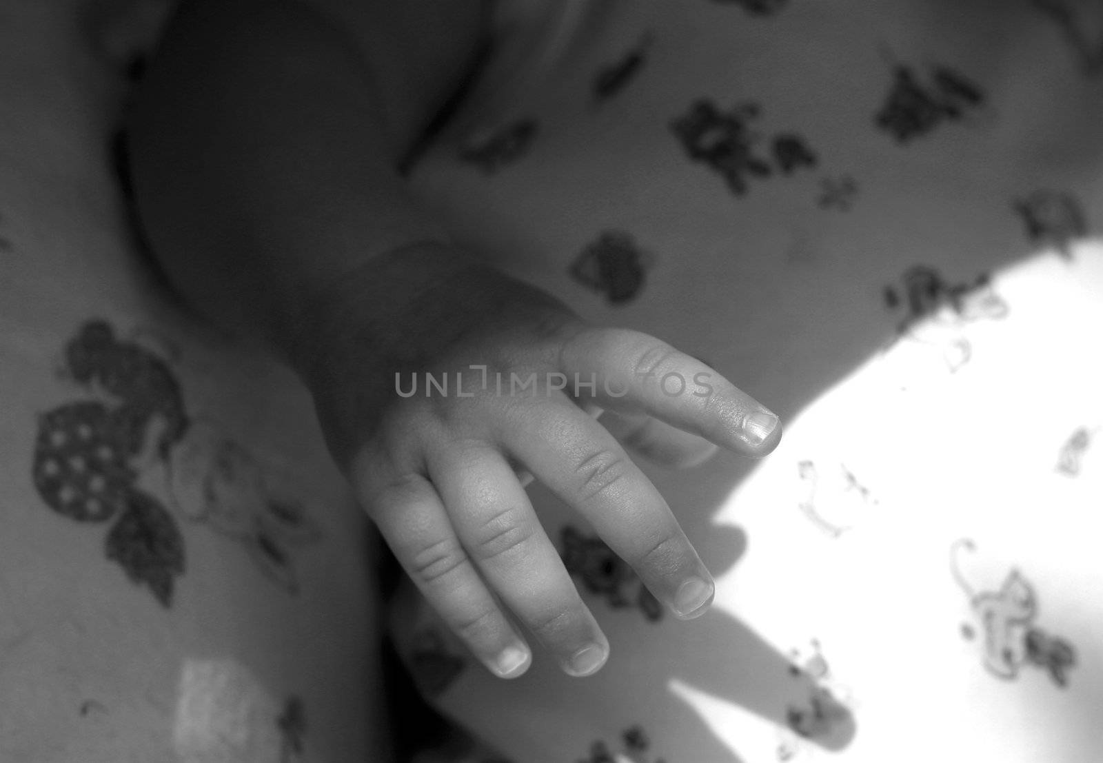Child hand by friday