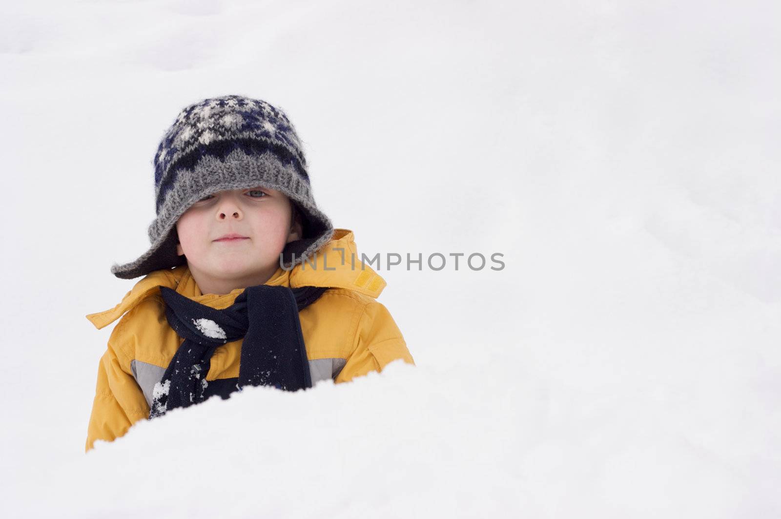Boy in the snow by Talanis