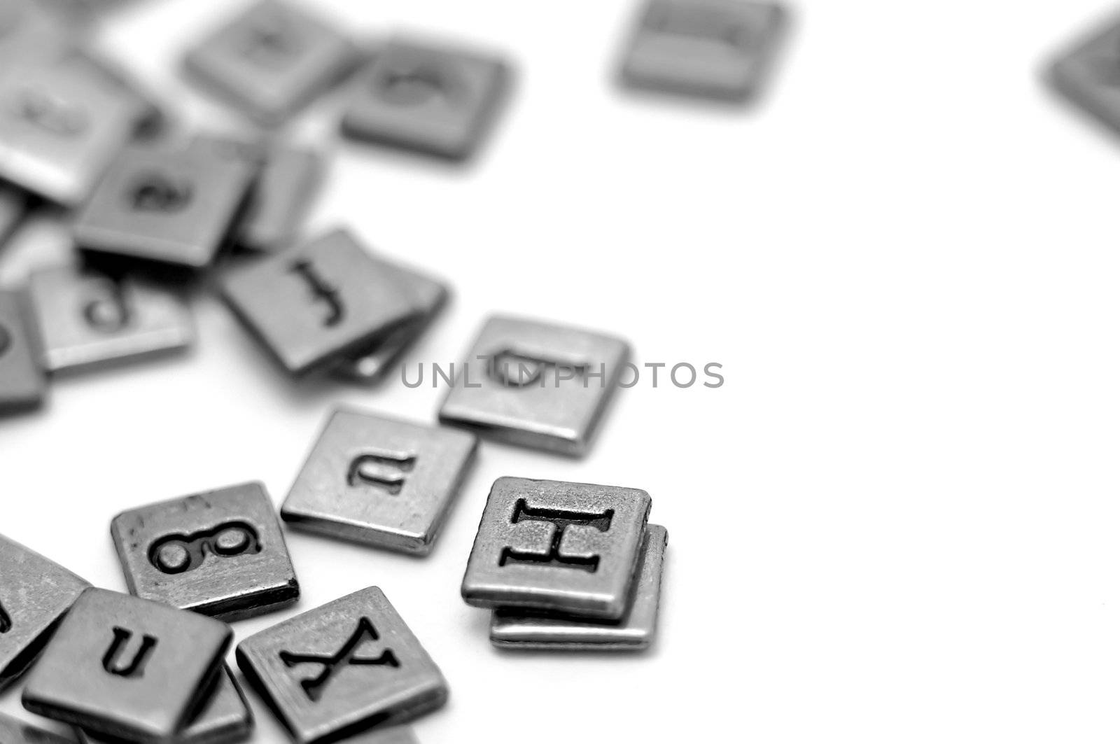 Metal scrapbooking letters by Talanis