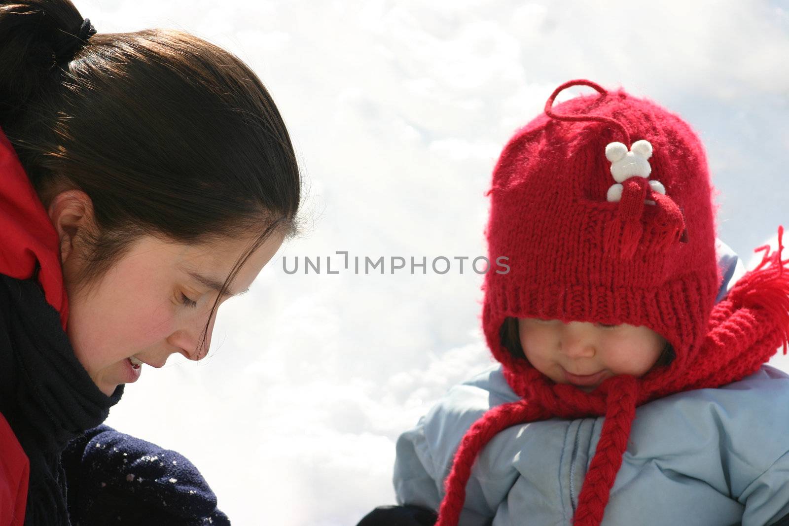 Family in the snow by Talanis