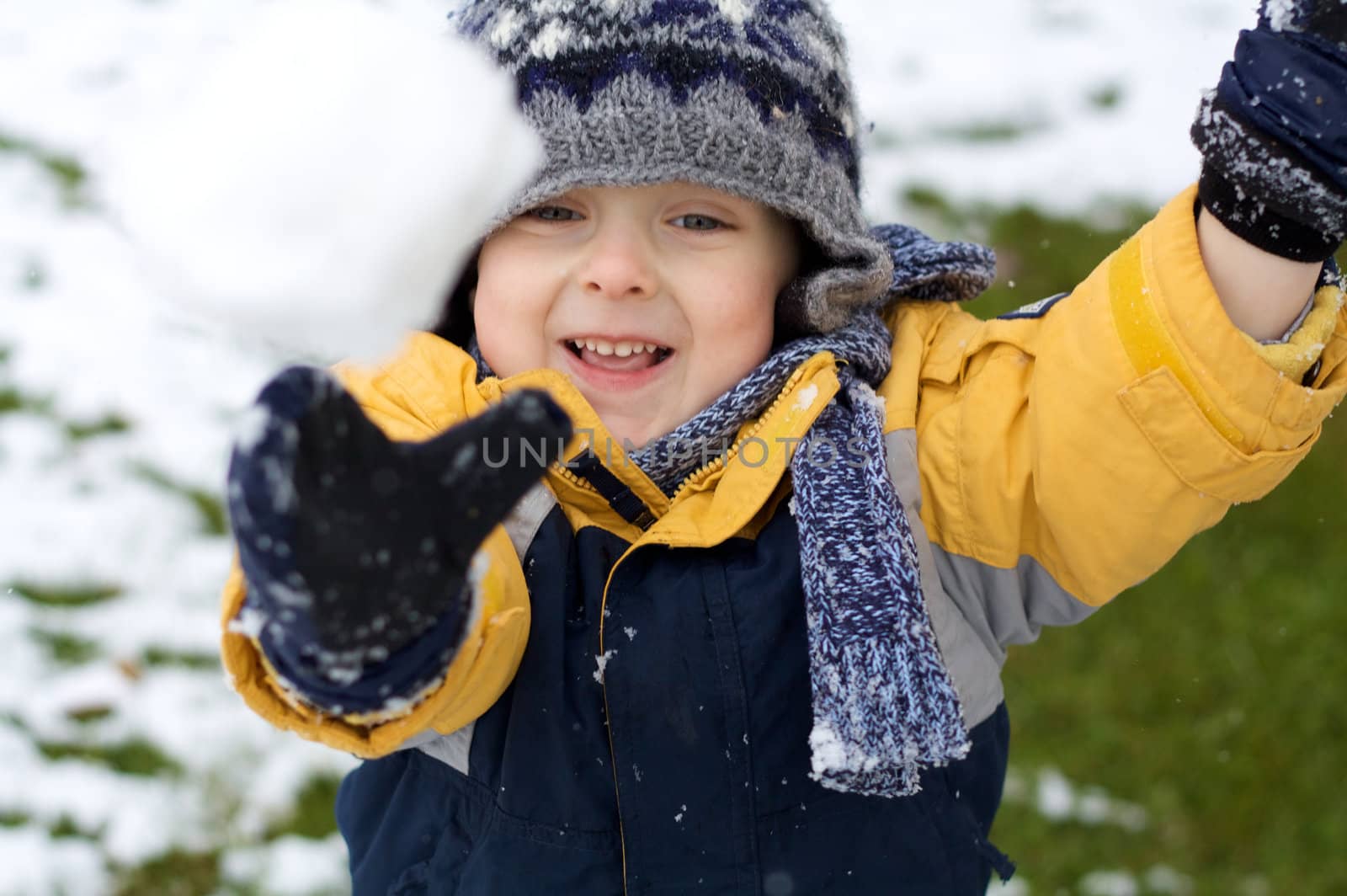 First snow excitement by Talanis