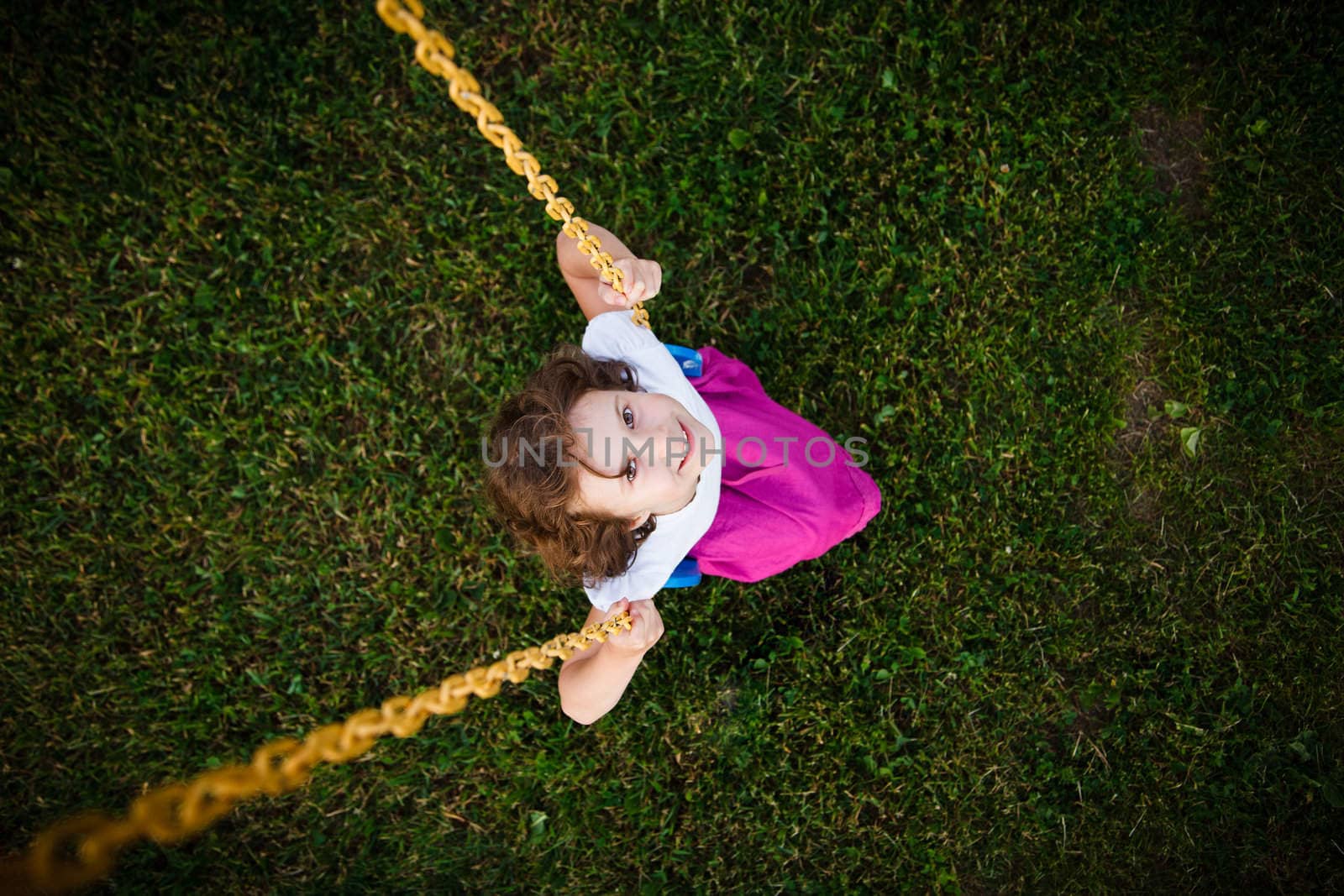 Girl on a swing by Talanis