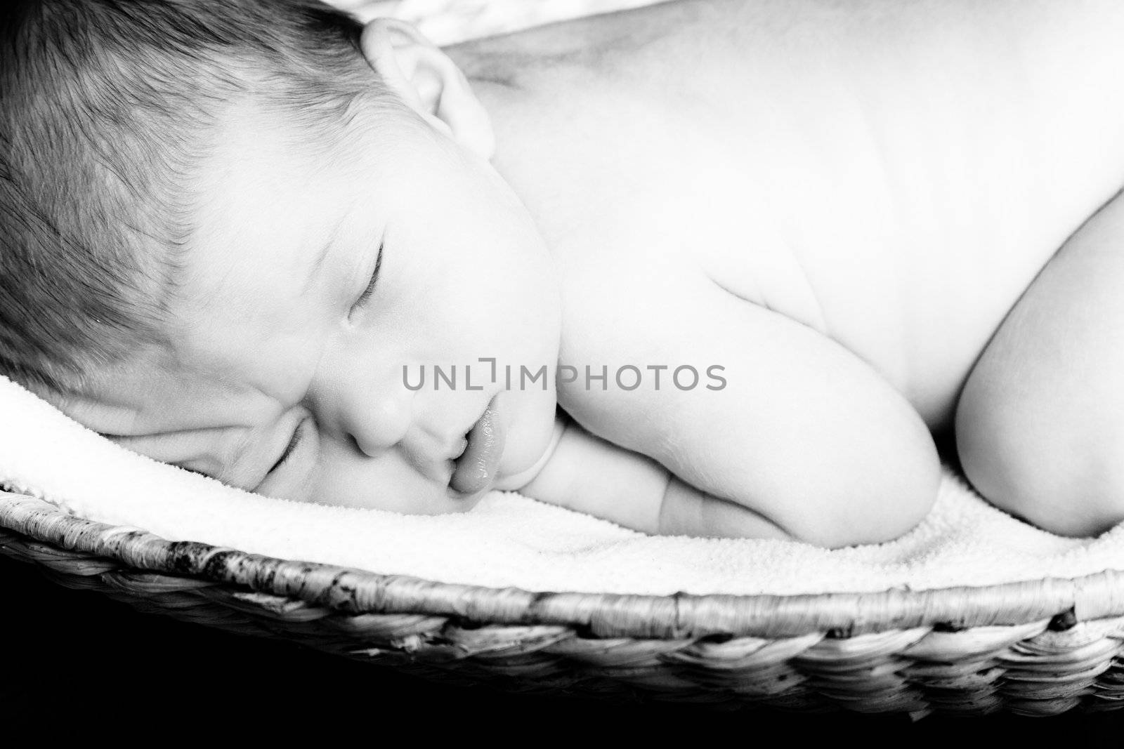 Naked newborn baby boy by Talanis