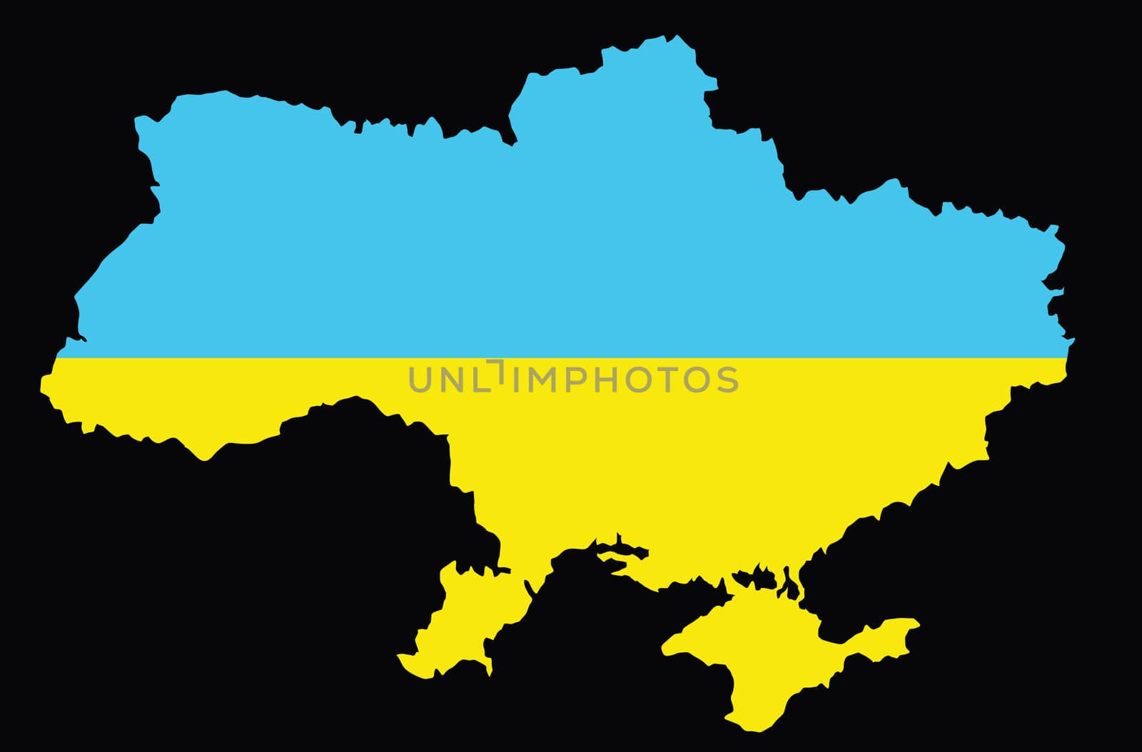 Vector map of Ukraine. Eps8