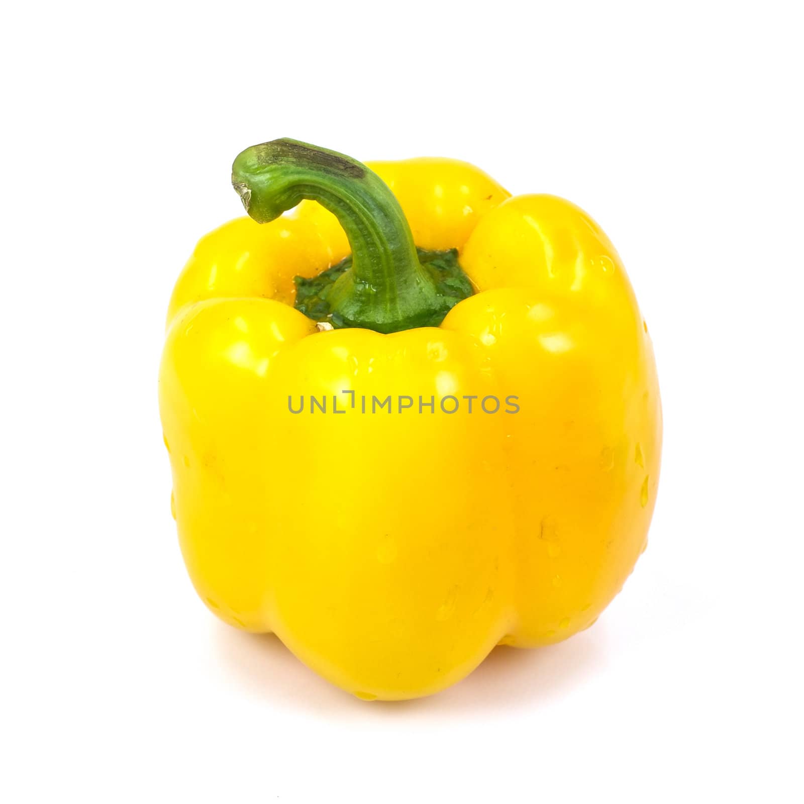 Colored paprika (pepper) isolated on a white background