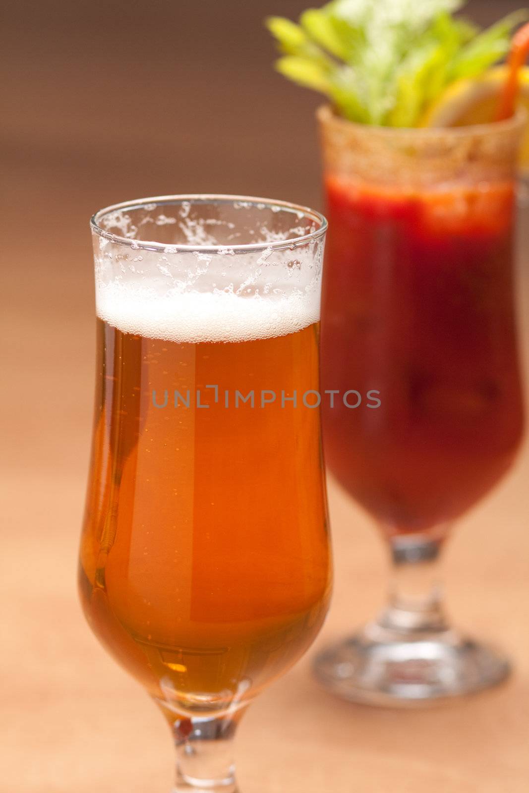 Beer and bloody mary