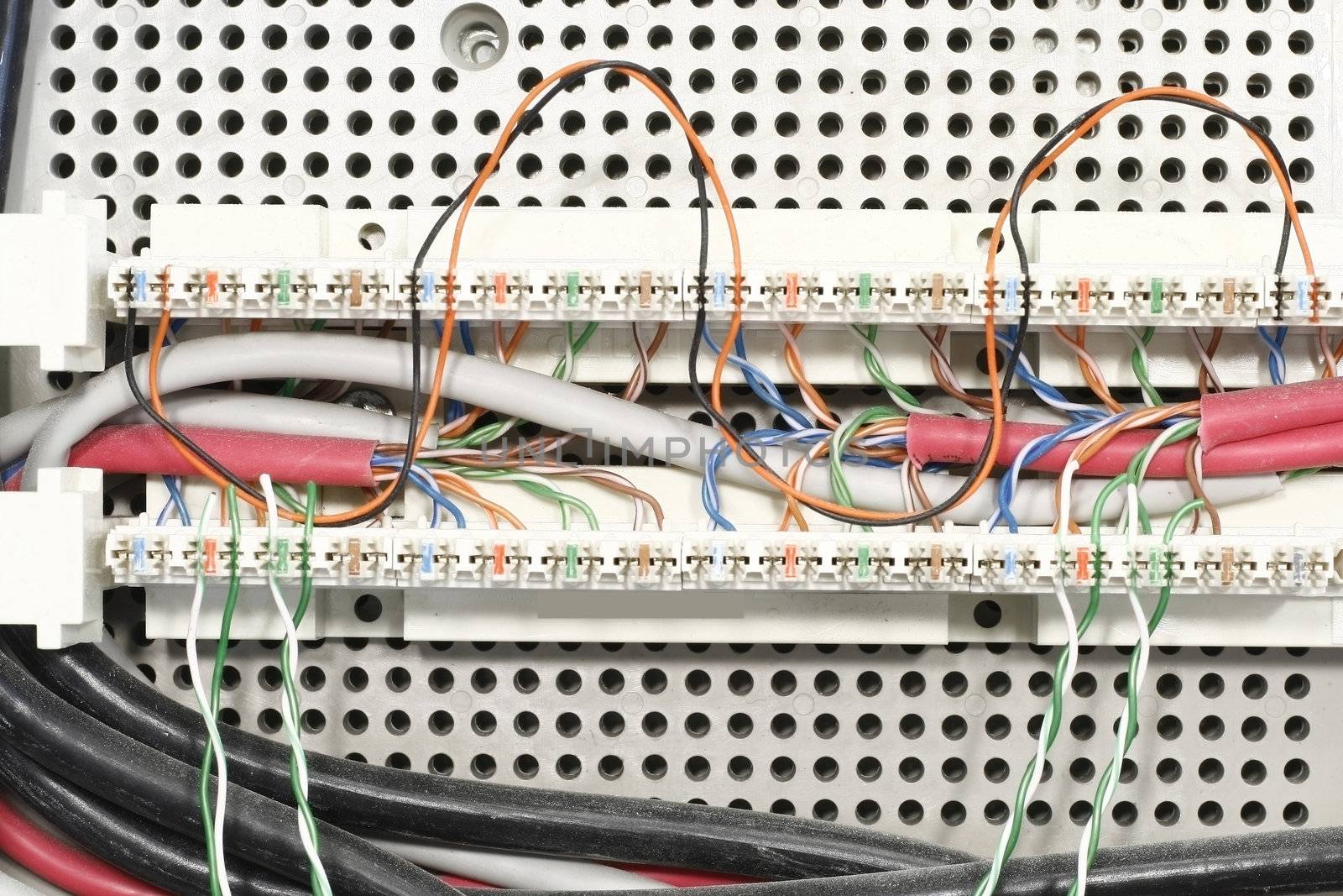 Junction Box of internet cables and LAN connections