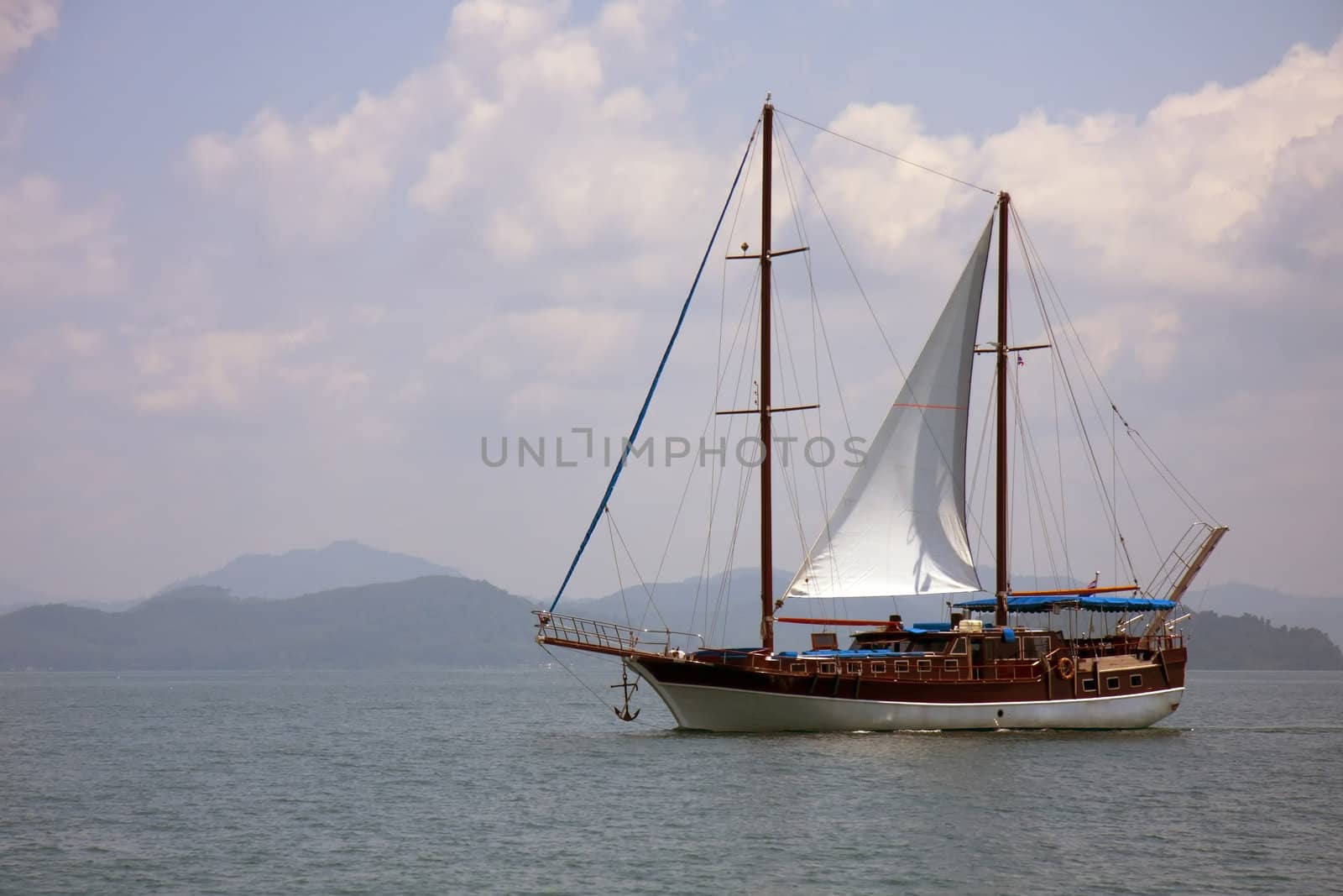 Yacht in Phang Nga Bay