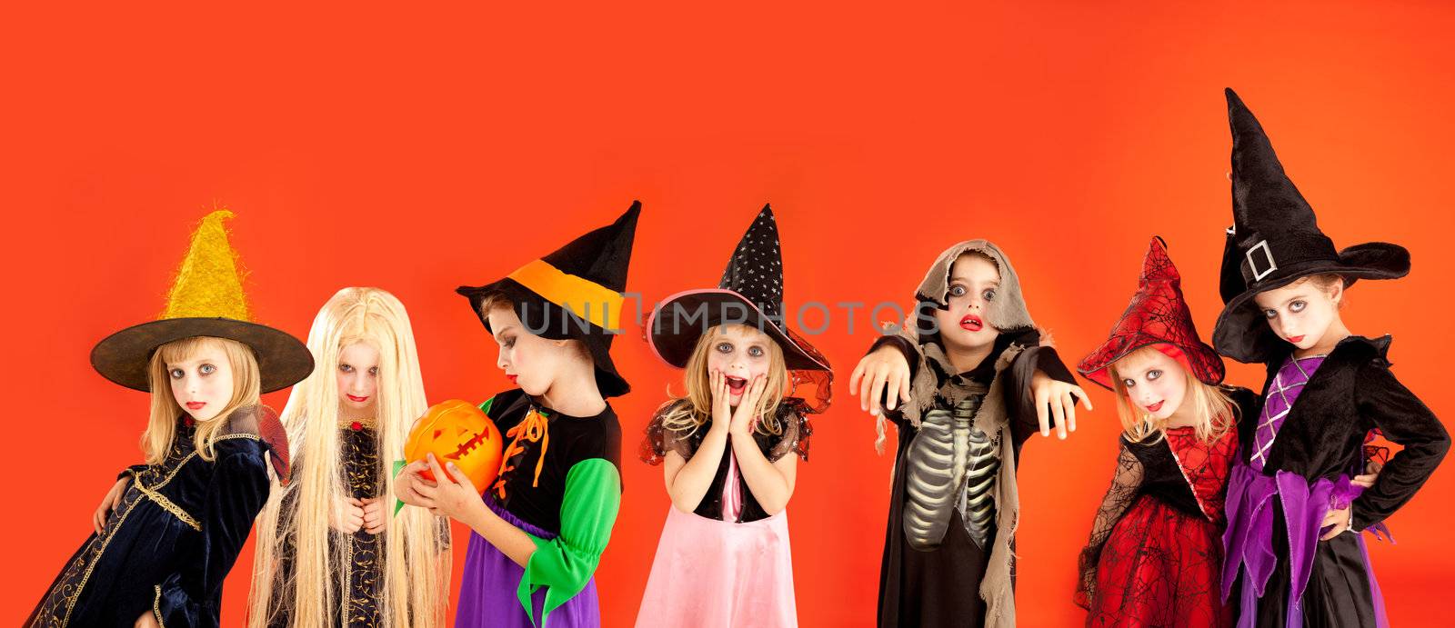 Halloween group of children girls costumes by lunamarina