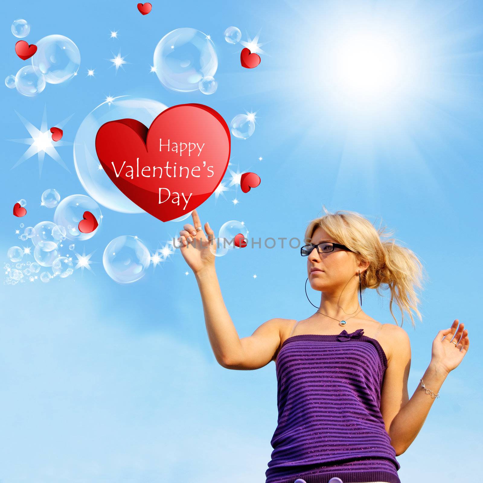 The Valentine's day gives happiness and love and a soul youth