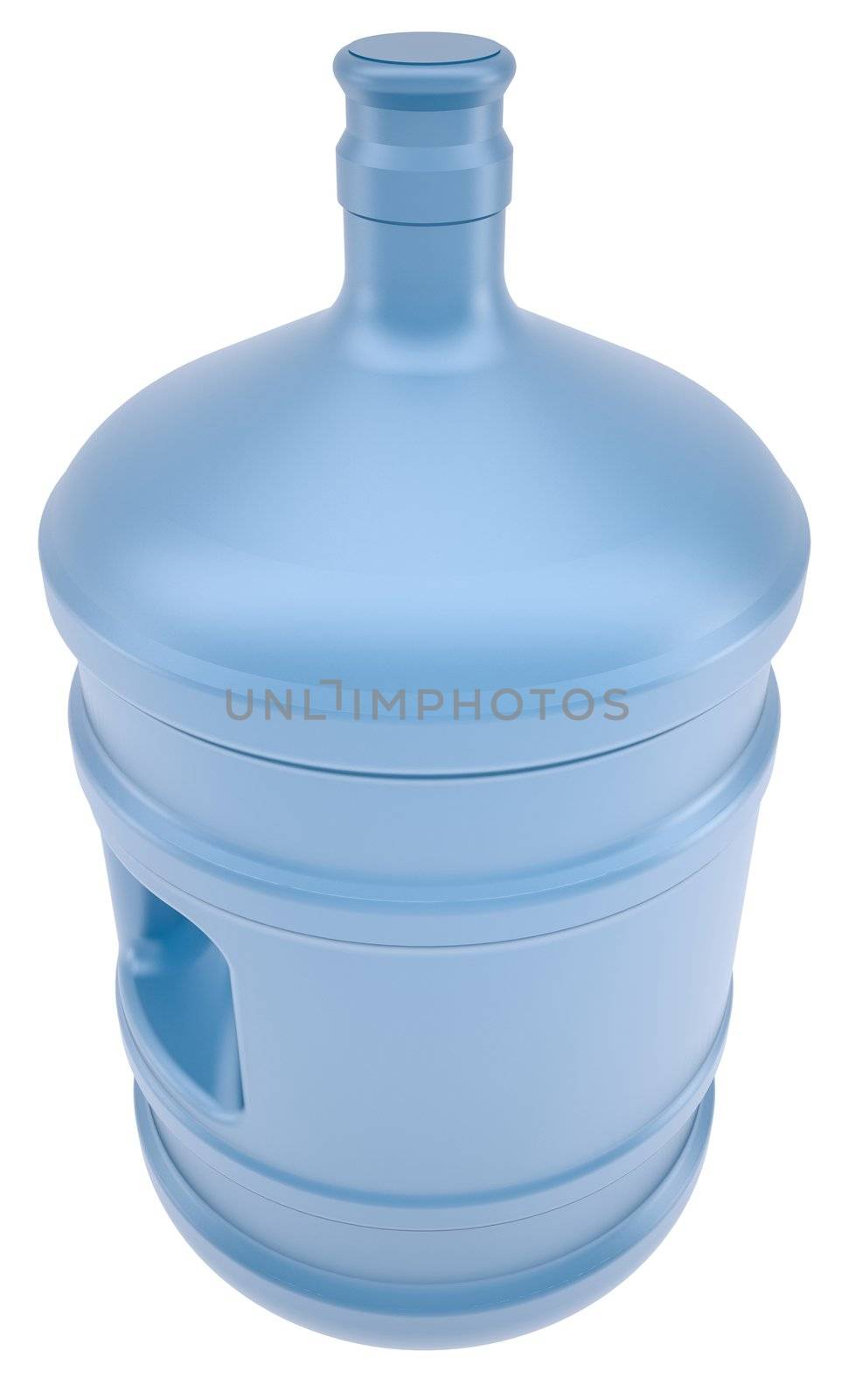 A large bottle of water. Isolated render on a white background