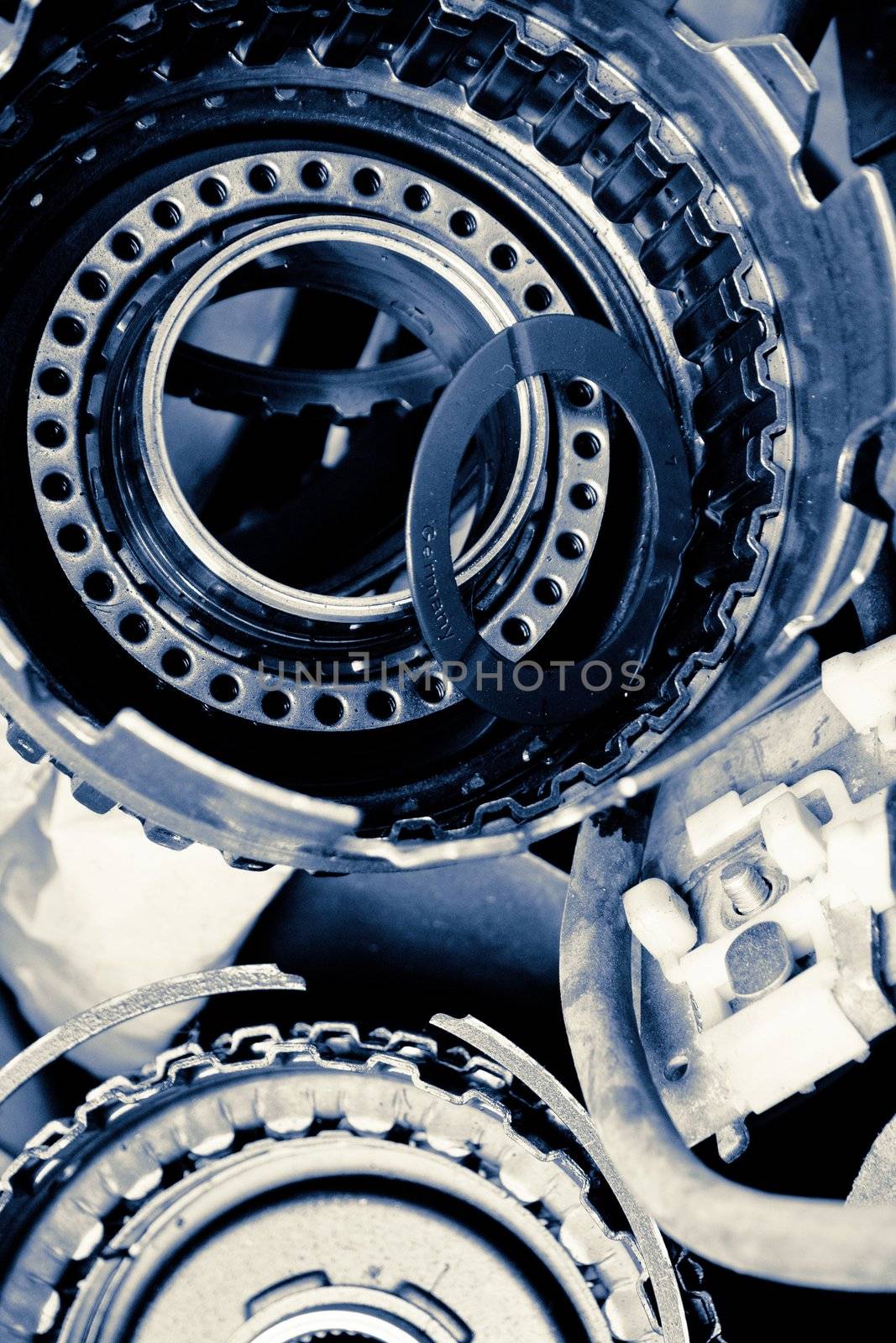 close up of automobile gear assembly by ponsulak