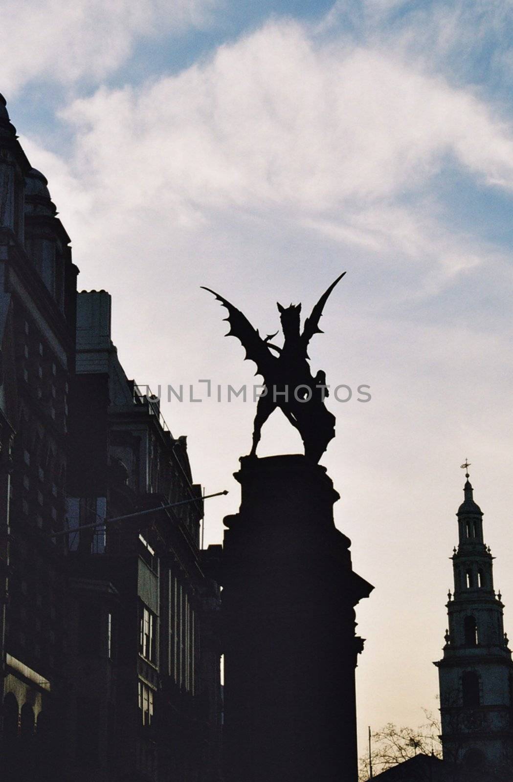 one of the dragons who guards the border of the city of london