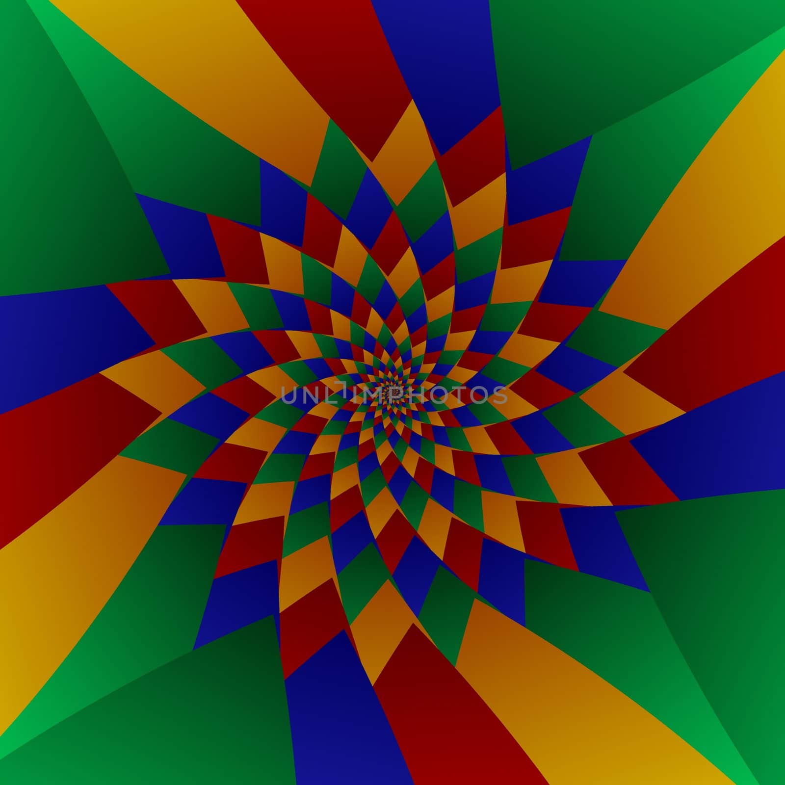 spiral star in different bright colors