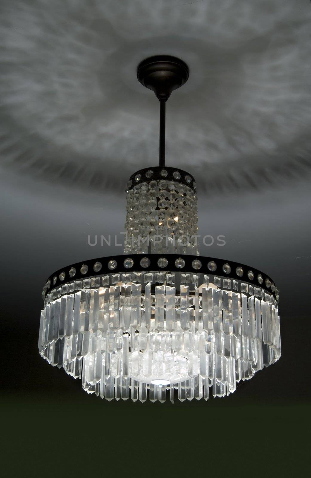 retro crystal chandelier by noam