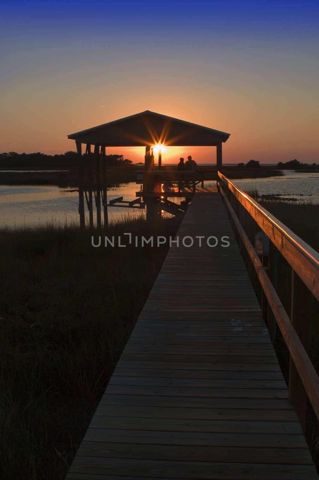 Boathouse Sunset by suwanneeredhead