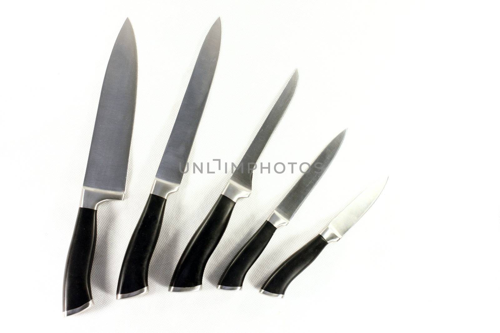knife, support, cut, set, steel, sharp
