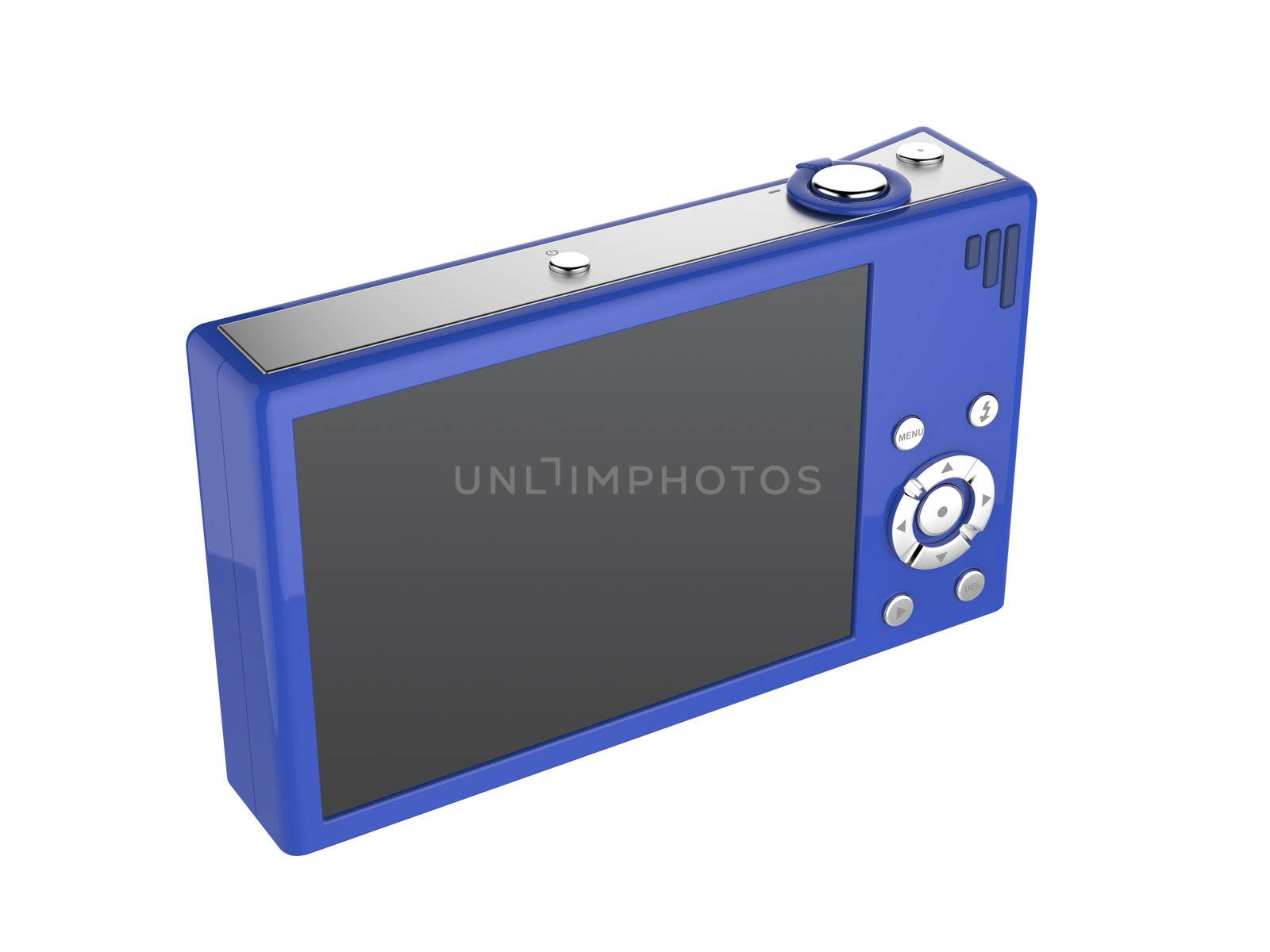 Blue digital camera by magraphics