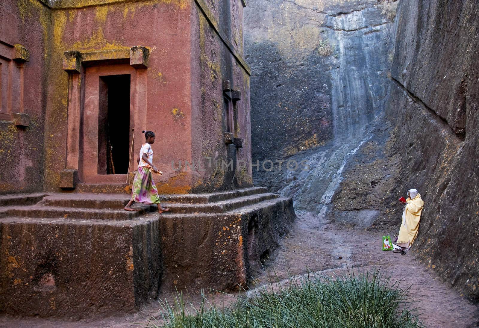 ancient rock hewn churches of lalibela in ethiopia