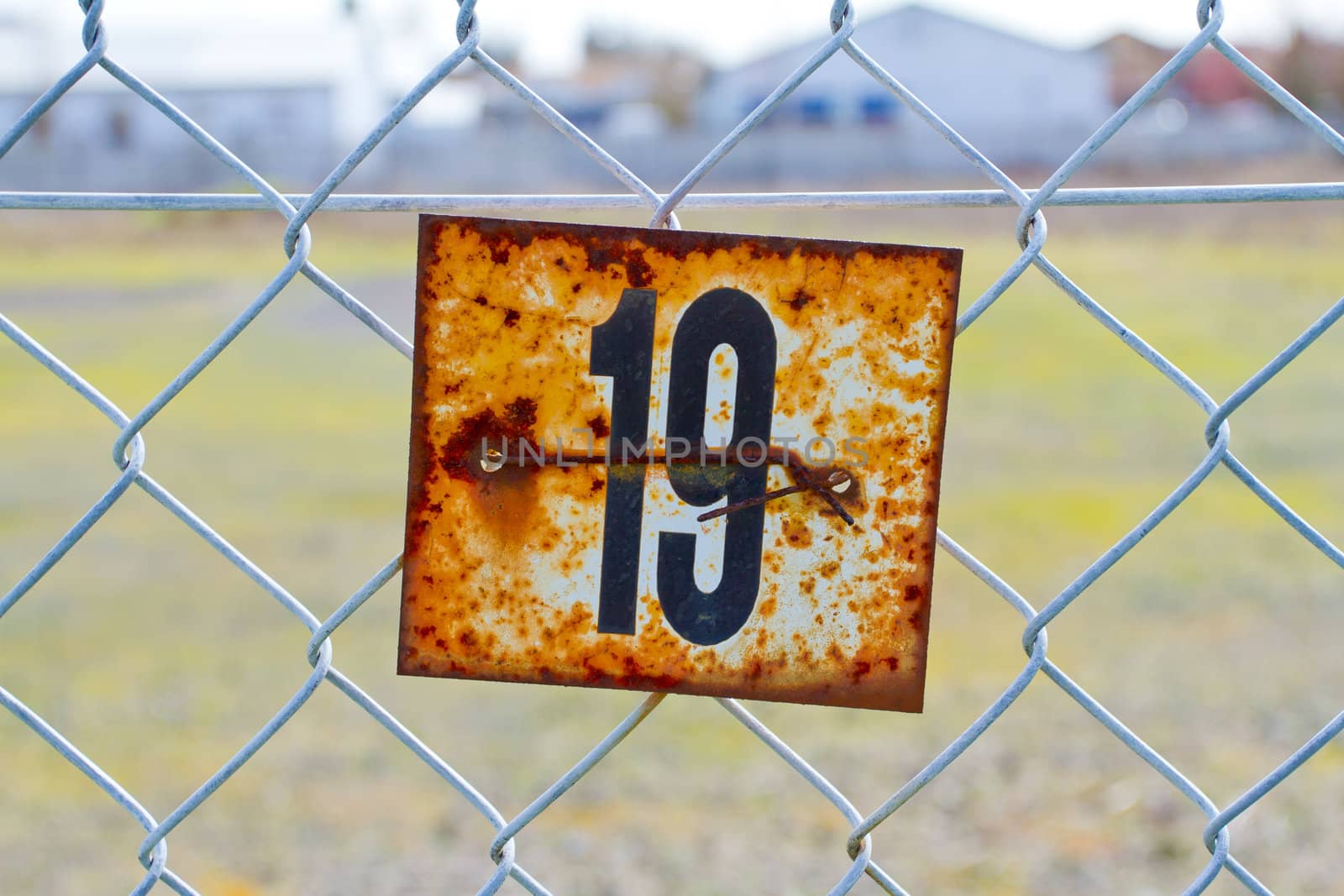 Number 19 Rusted Sign by joshuaraineyphotography