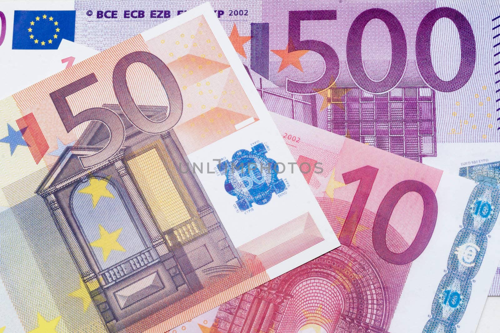 Euro banknotes as a background