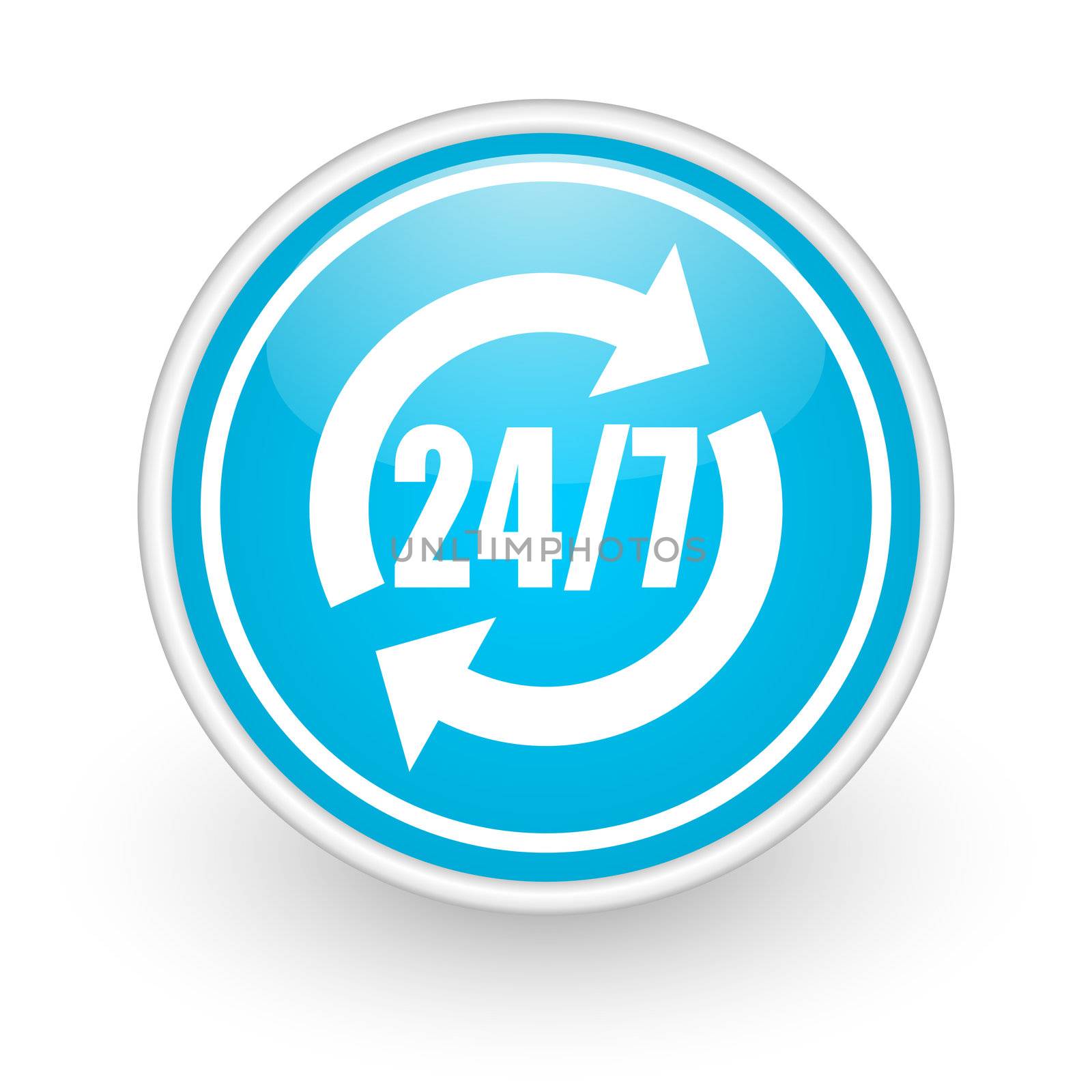 24/7 service icon