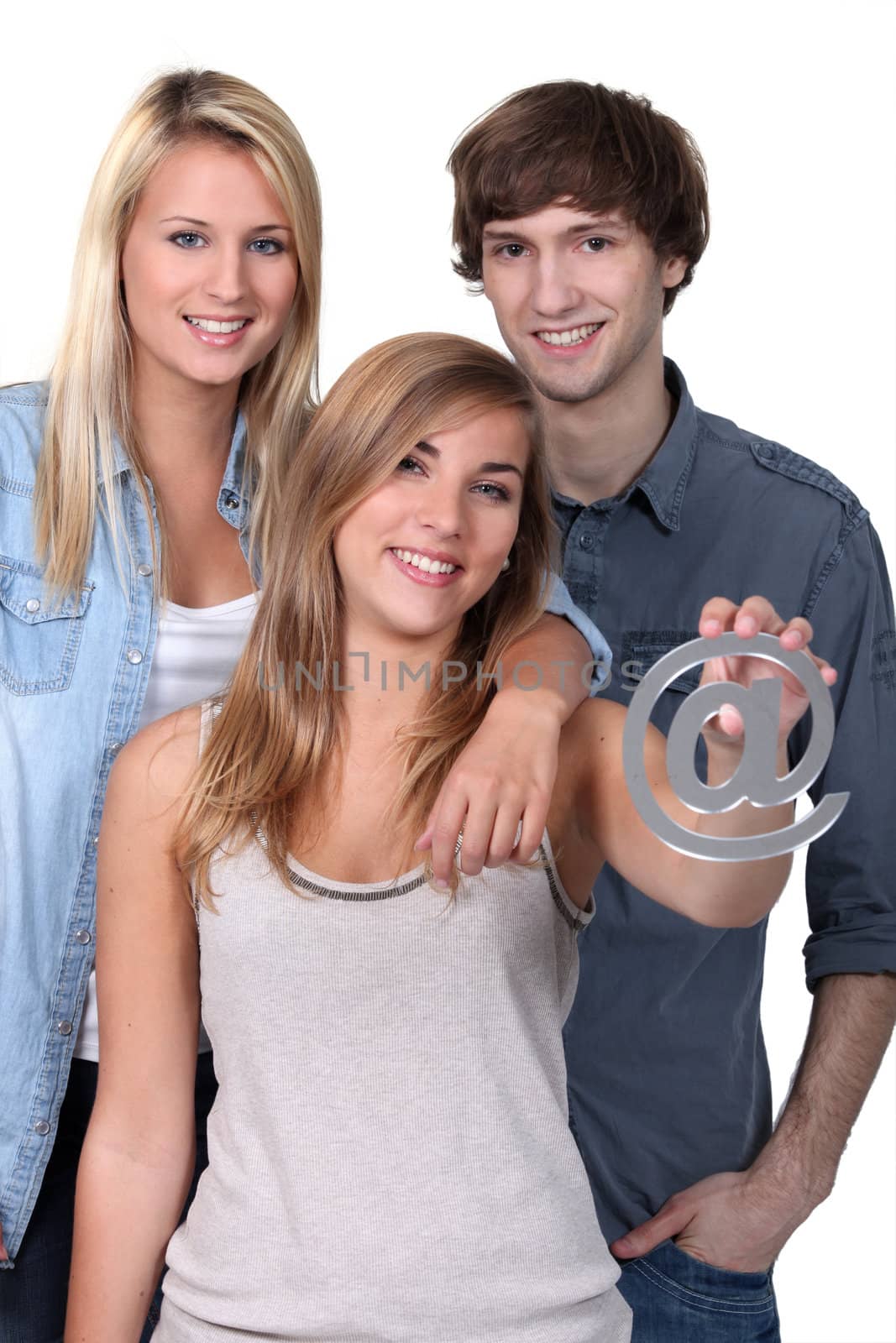 teenagers holding @ by phovoir