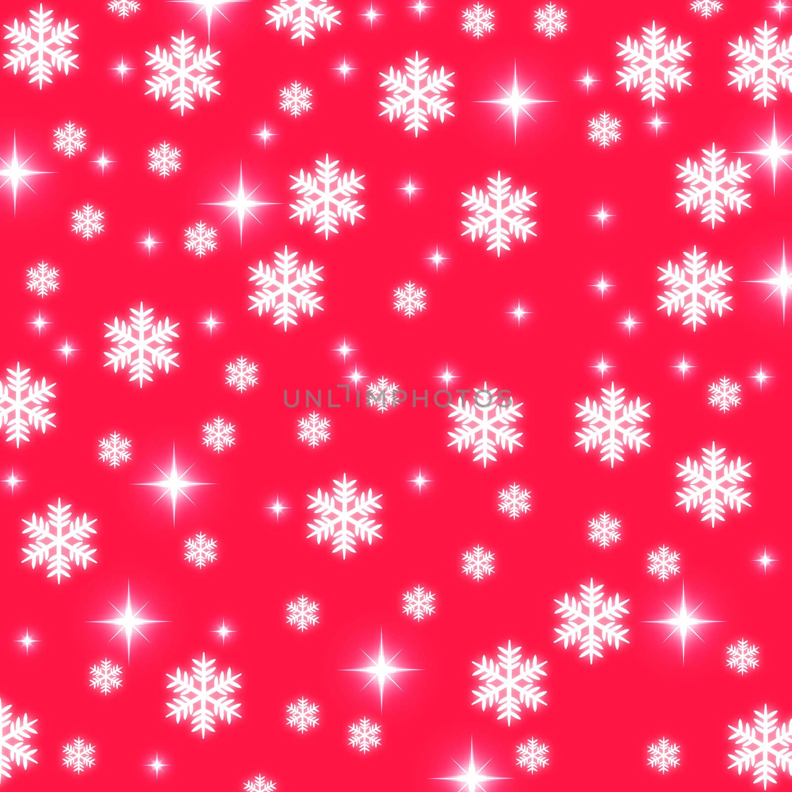 christmas snowflake and stars illustration background