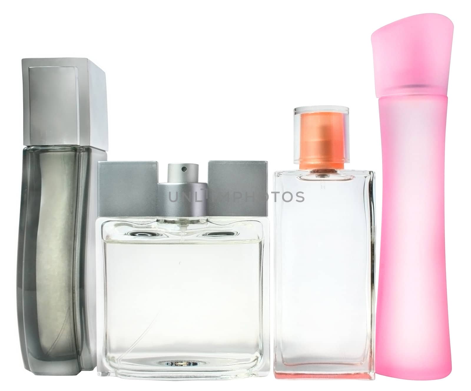 Scented water on a white background.