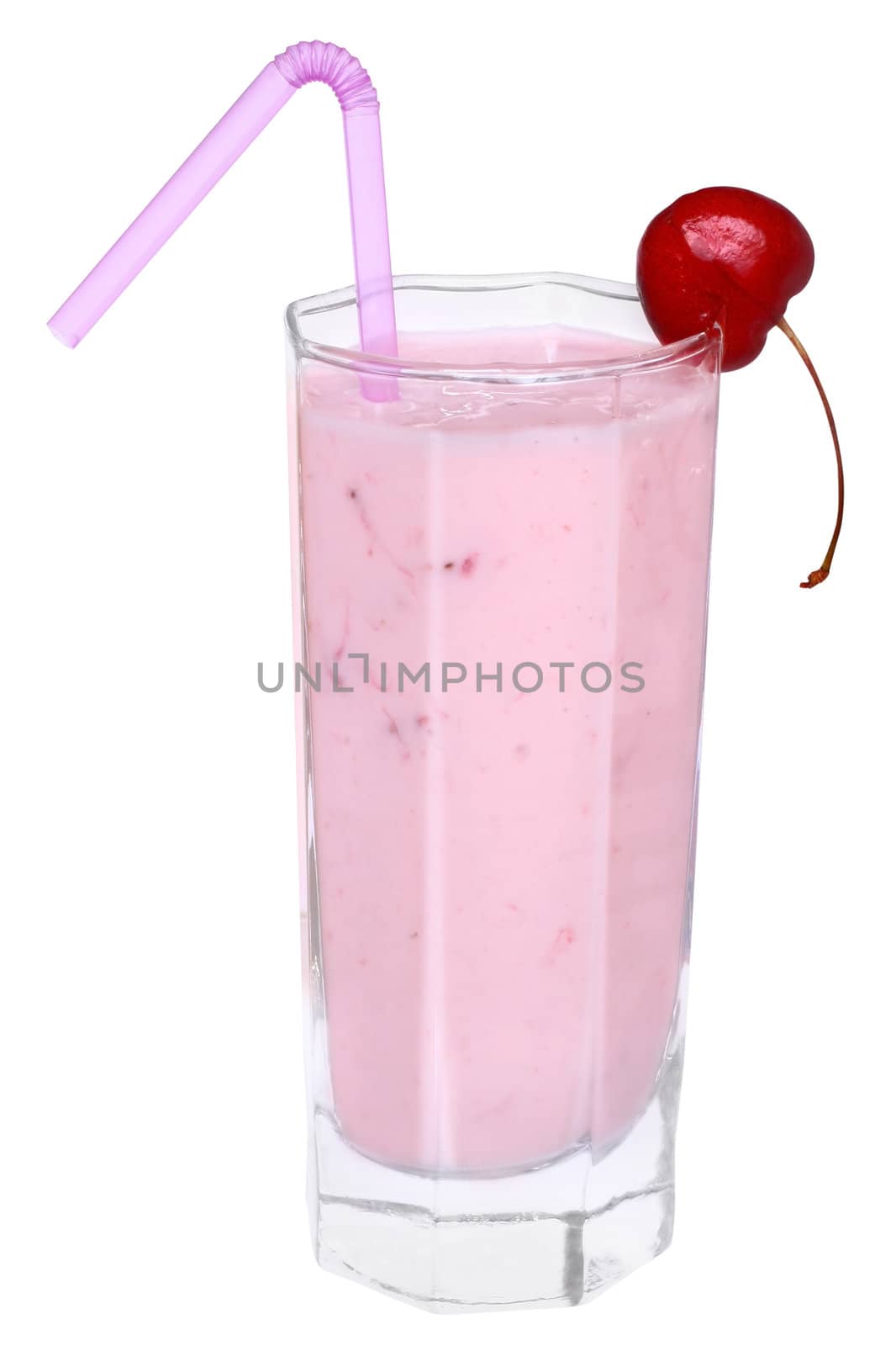 Strawberry Shake on a white background.