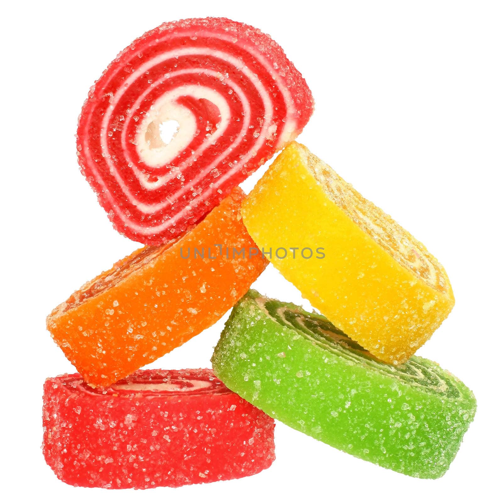 Candy isolated white background.