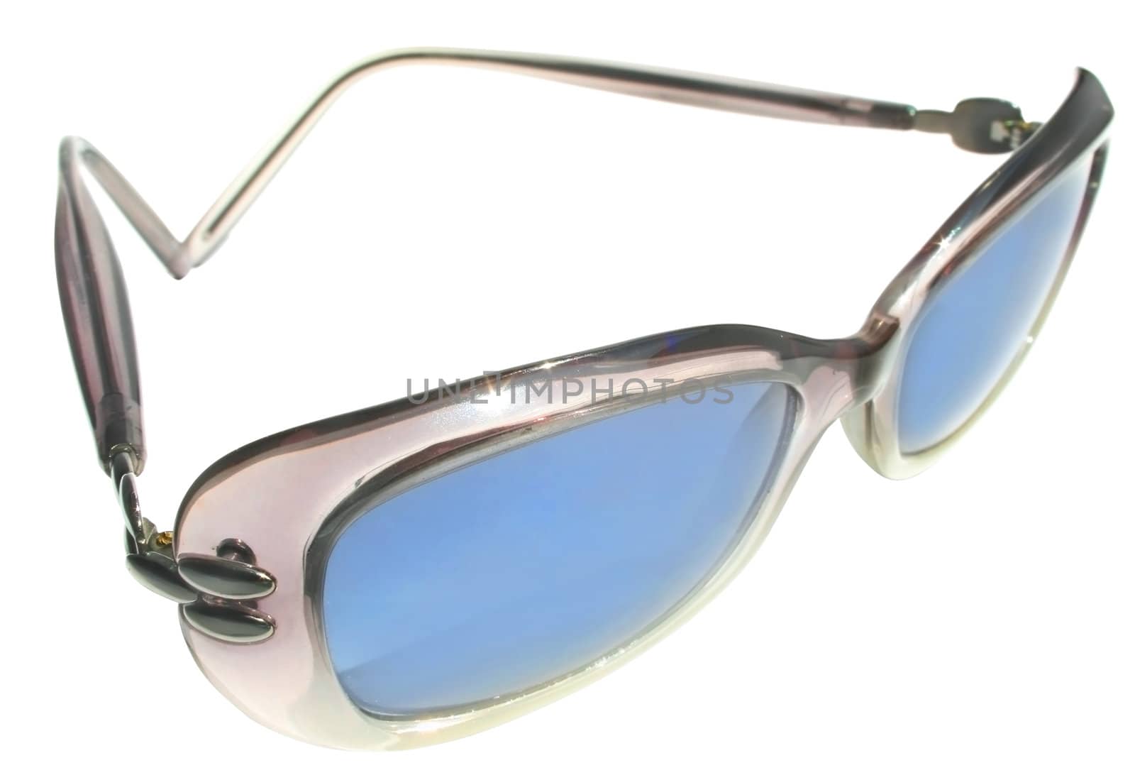 Sunglasses on a white background.