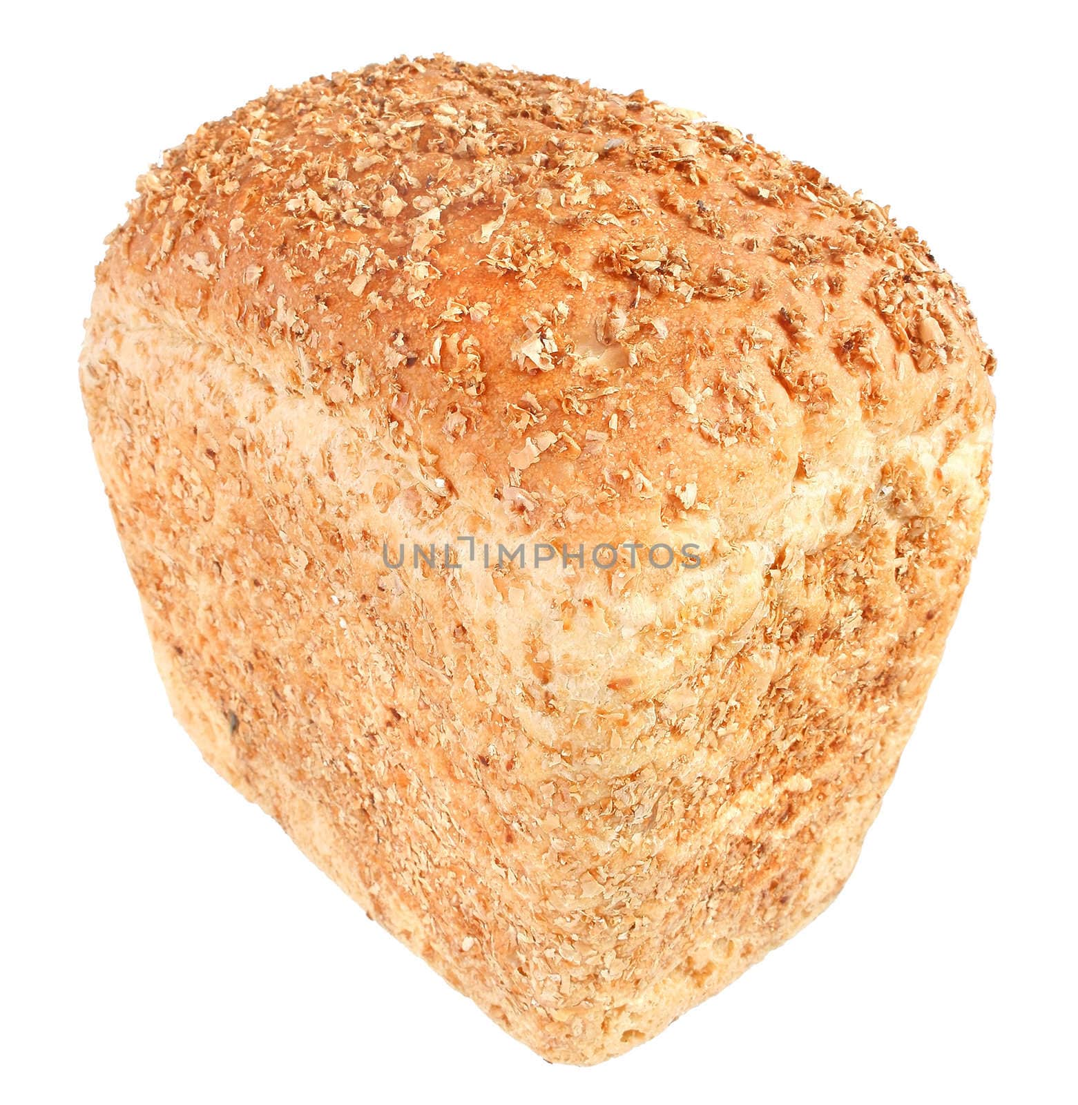 Bread on a white background.