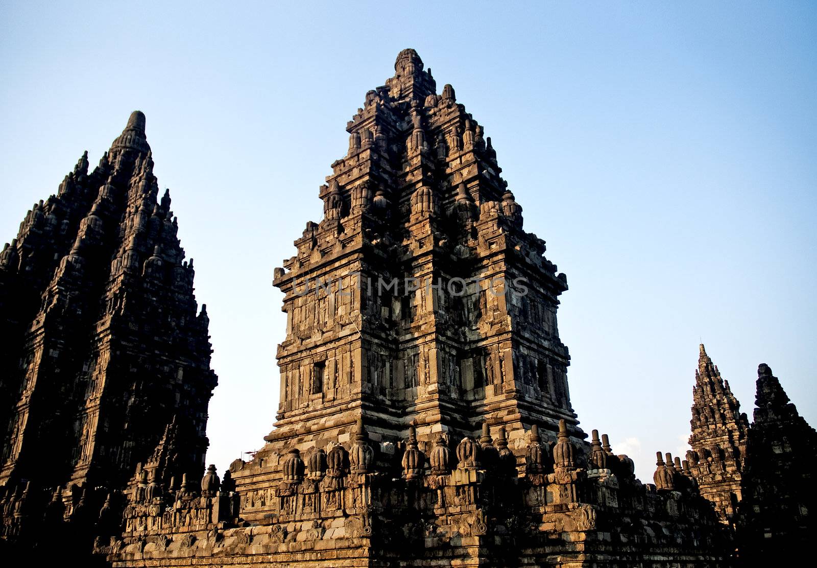 Prambanan temple near yogyakarta in java indonesia