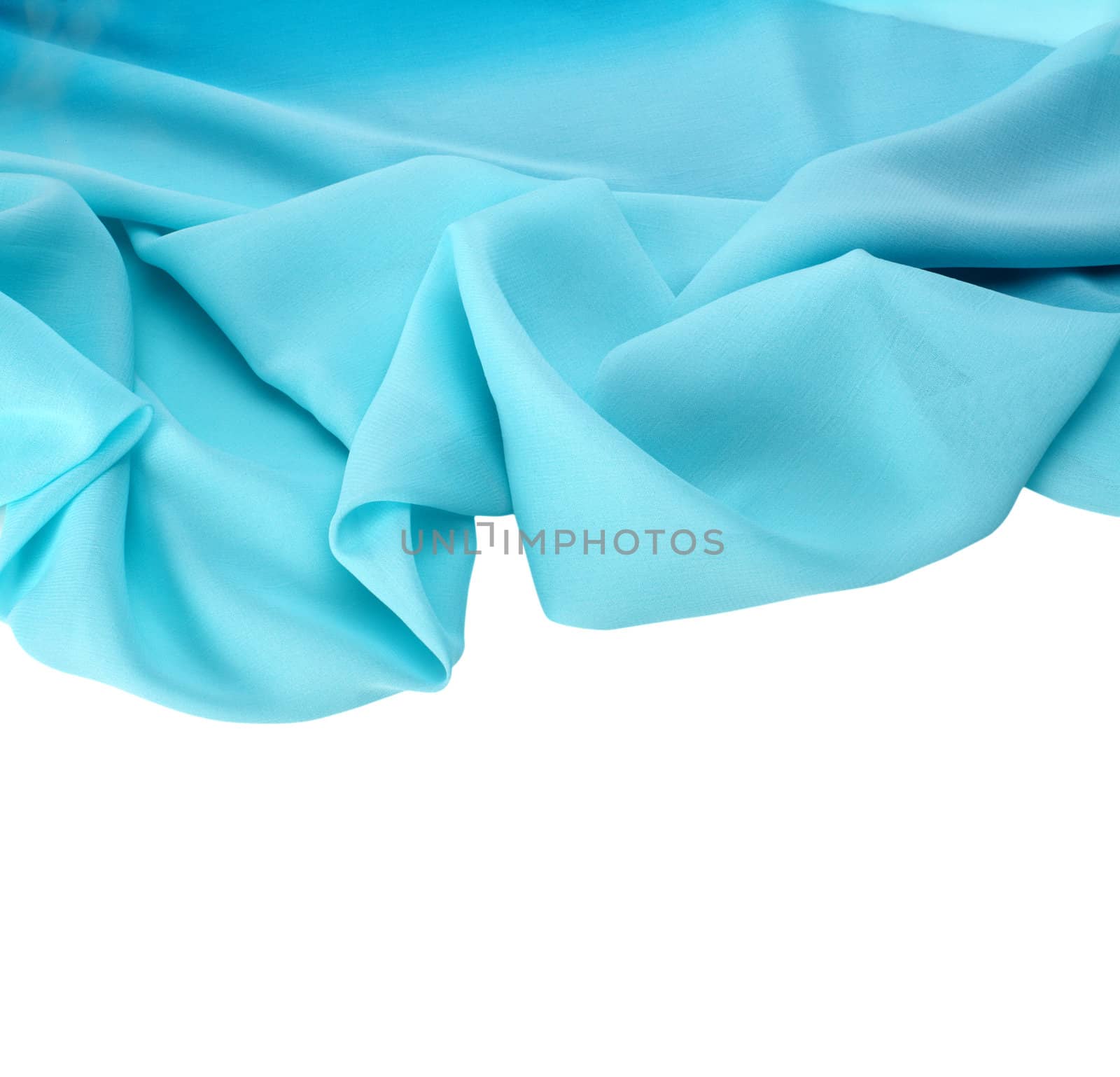 Abstract background blue silk fabric  by rudchenko