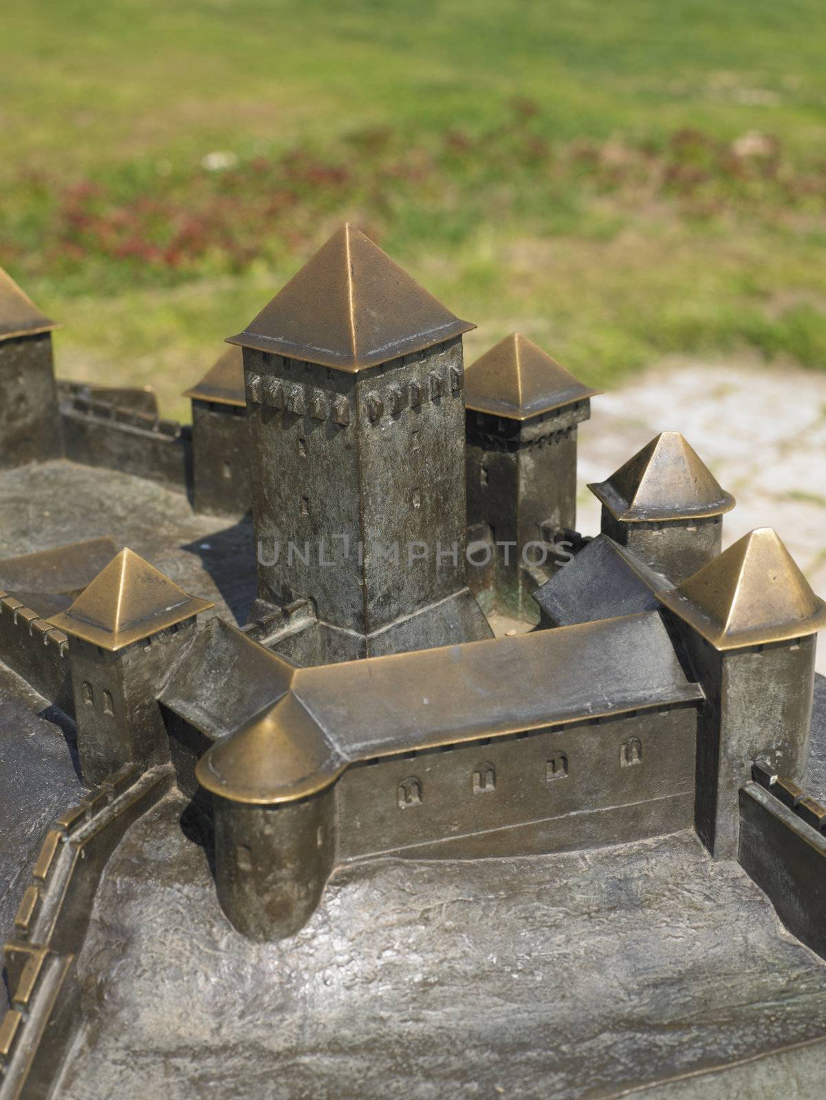 Belgrade fortress model on Kalemegdan, Serbia