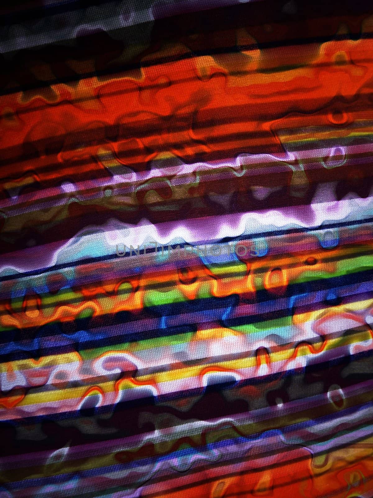 Abstract of colourful fabric with warping effect