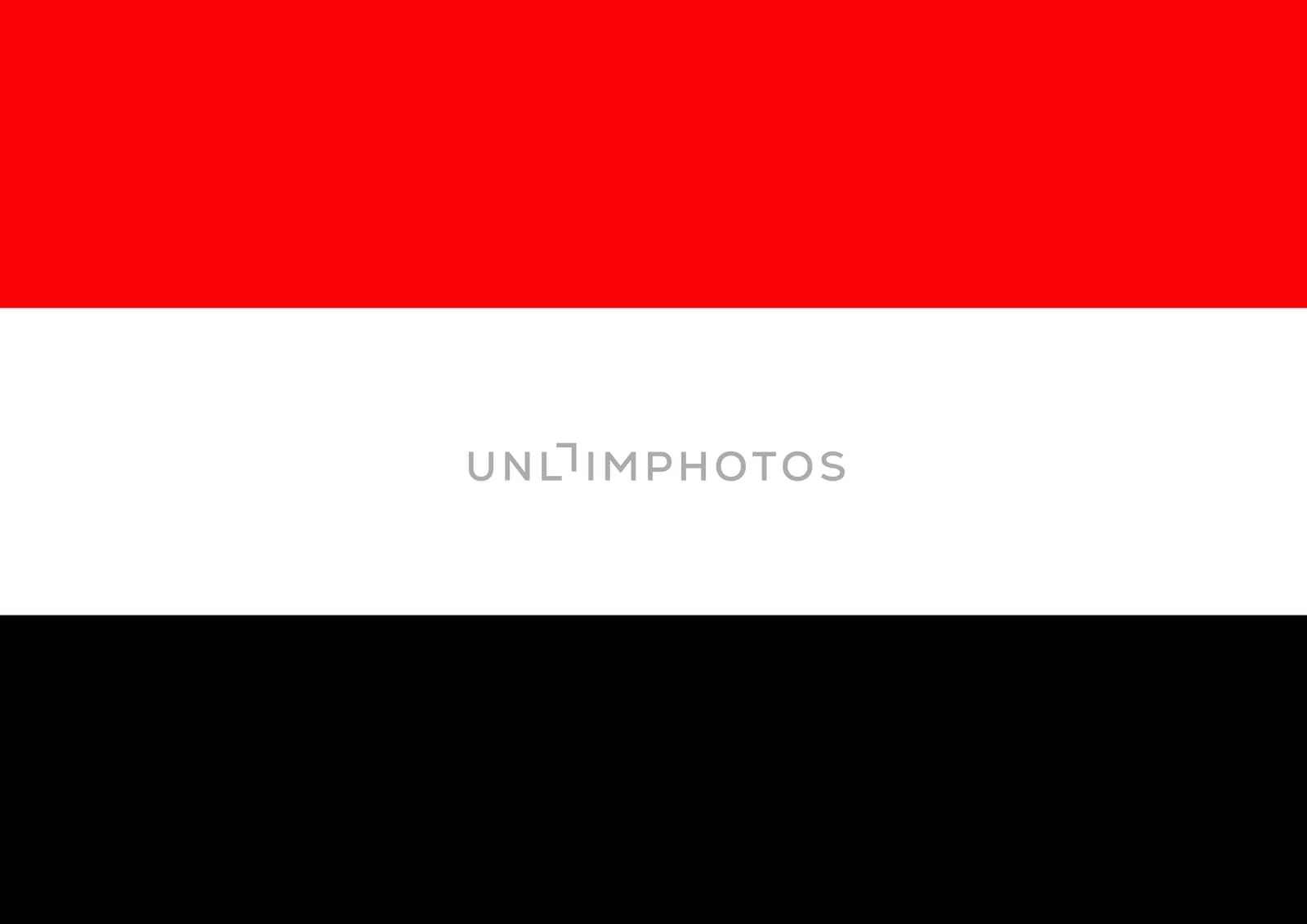 Illustrated flag of Yemen