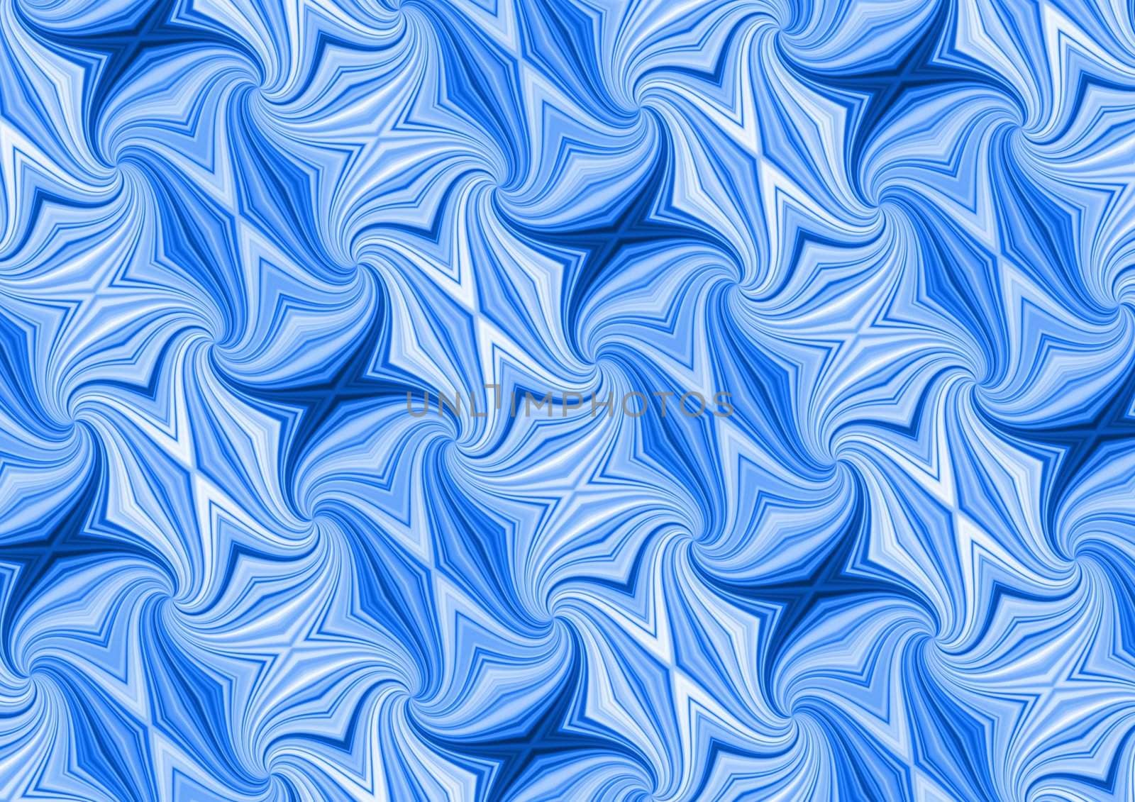 Illustrated blue abstract background